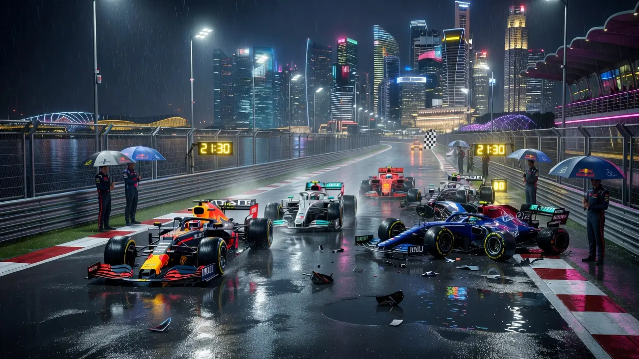 FIA Adia Classificação em Singapura Após Temporal Atrasar Sprint